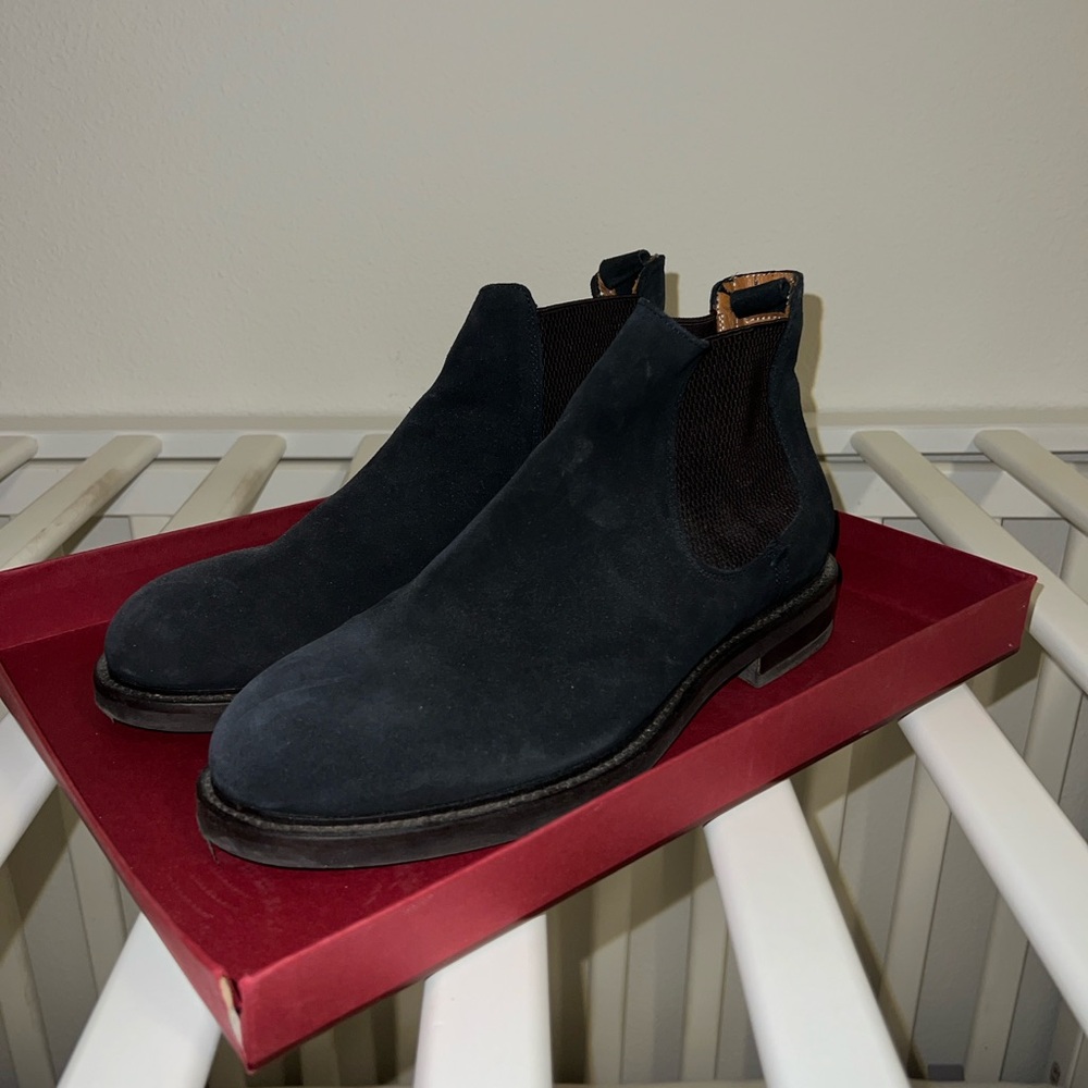 Massimo Dutti - Navy Suede Chelsea - Perfect Condition